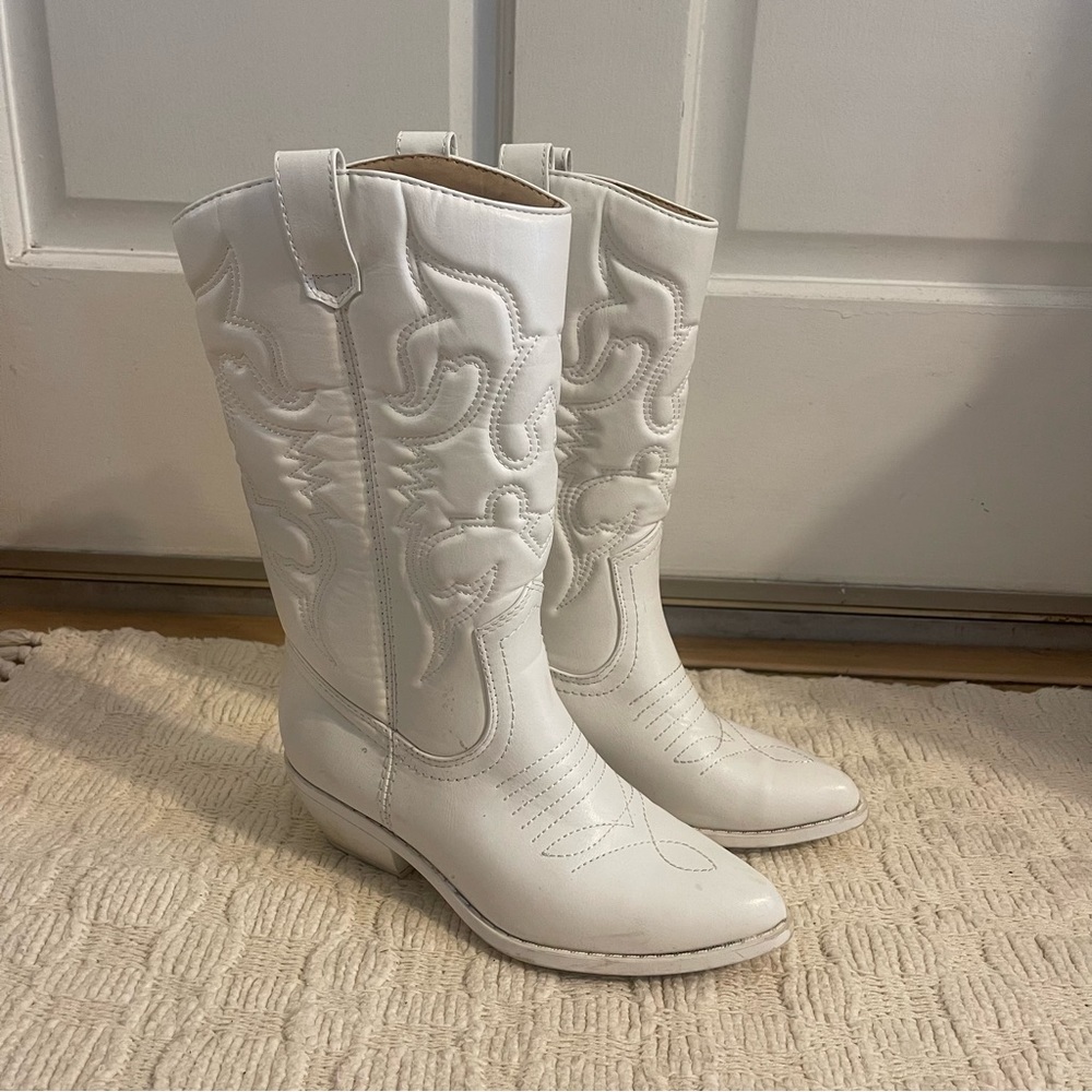 White Cowboy Boots